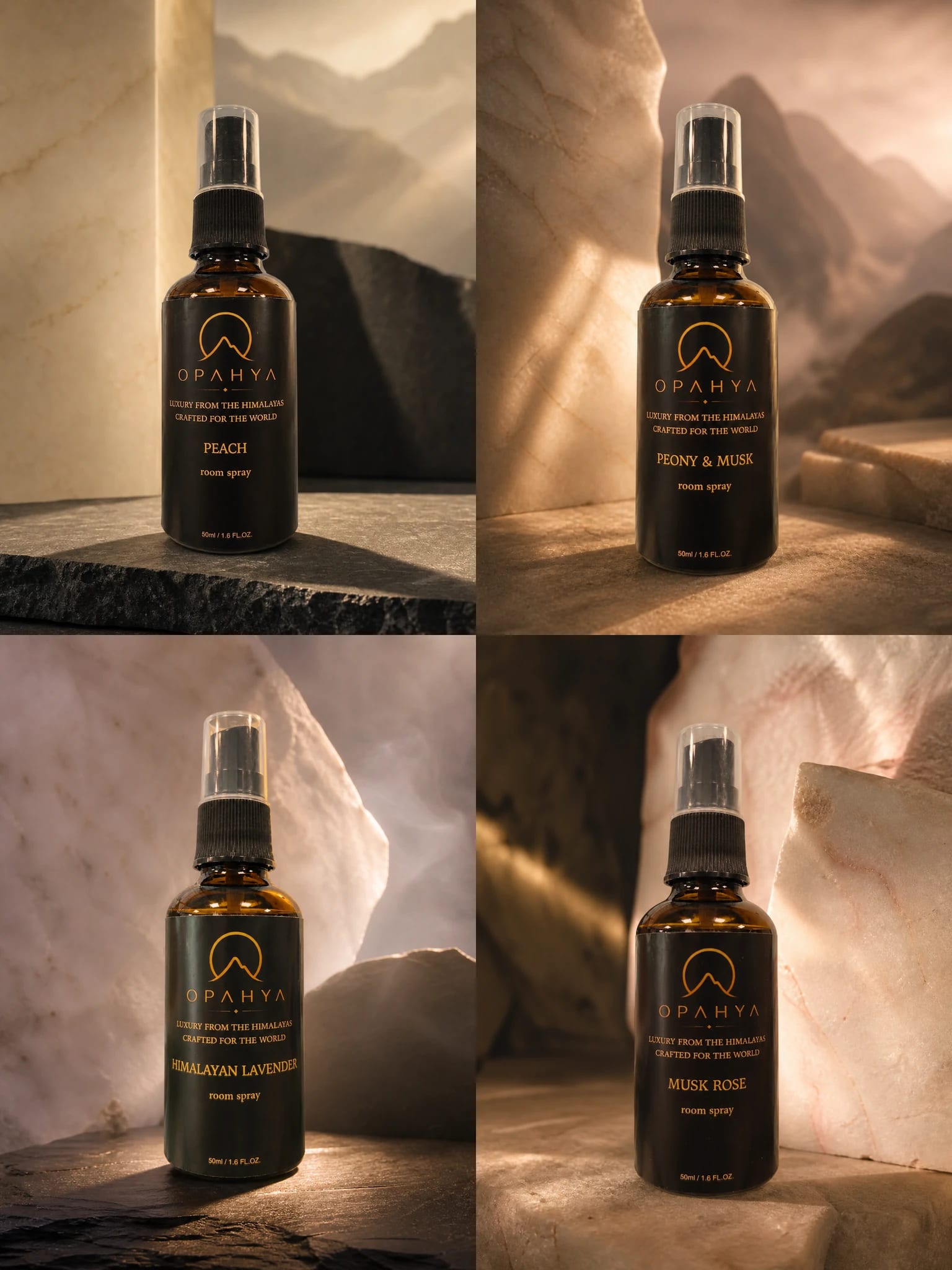 Opahya Discovery Set — 4 Room Sprays, 50 ml each